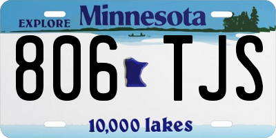 MN license plate 806TJS