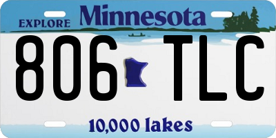 MN license plate 806TLC