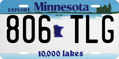 MN license plate 806TLG