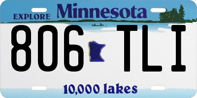 MN license plate 806TLI