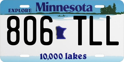 MN license plate 806TLL