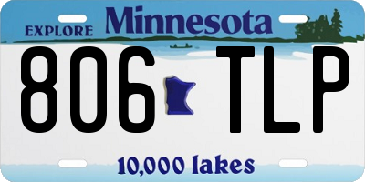 MN license plate 806TLP