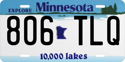 MN license plate 806TLQ