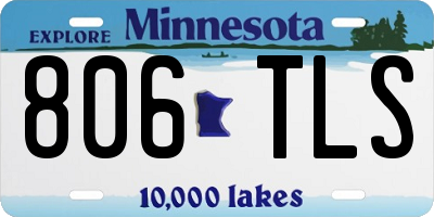MN license plate 806TLS