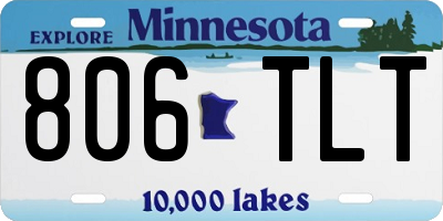 MN license plate 806TLT