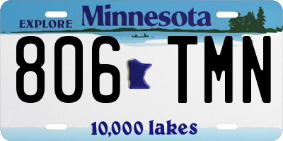 MN license plate 806TMN