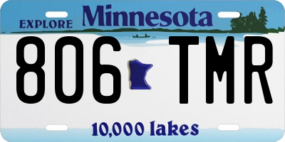 MN license plate 806TMR