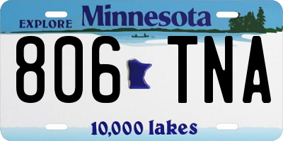 MN license plate 806TNA