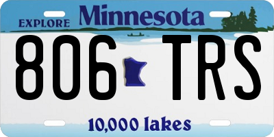MN license plate 806TRS