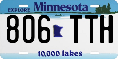 MN license plate 806TTH