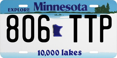 MN license plate 806TTP