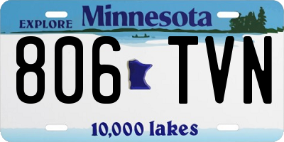 MN license plate 806TVN