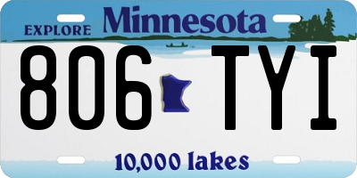 MN license plate 806TYI