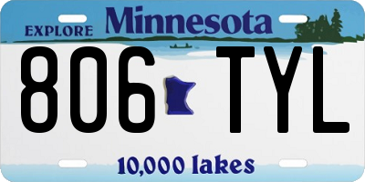 MN license plate 806TYL