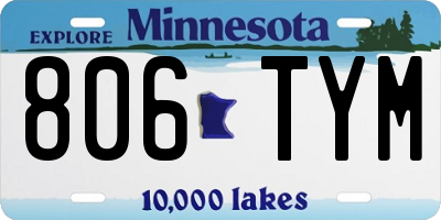 MN license plate 806TYM