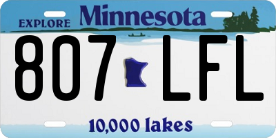 MN license plate 807LFL