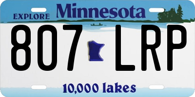 MN license plate 807LRP