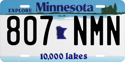 MN license plate 807NMN