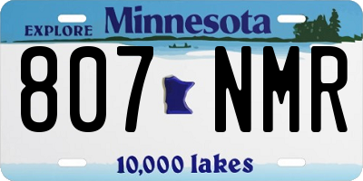 MN license plate 807NMR