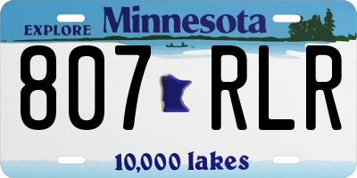 MN license plate 807RLR
