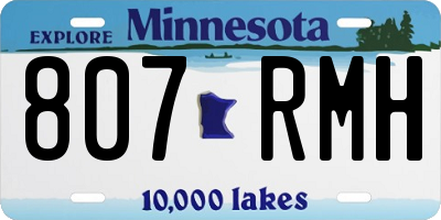 MN license plate 807RMH