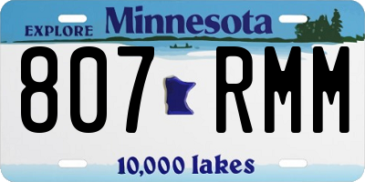MN license plate 807RMM
