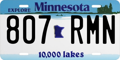 MN license plate 807RMN