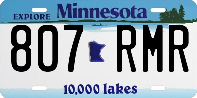 MN license plate 807RMR