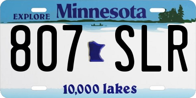 MN license plate 807SLR