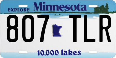 MN license plate 807TLR