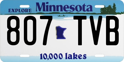 MN license plate 807TVB