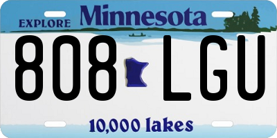 MN license plate 808LGU
