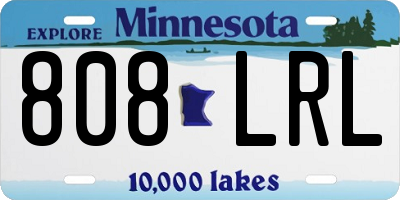 MN license plate 808LRL