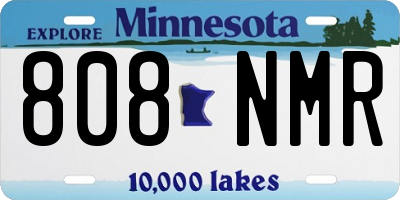 MN license plate 808NMR