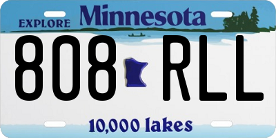 MN license plate 808RLL