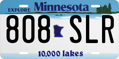 MN license plate 808SLR