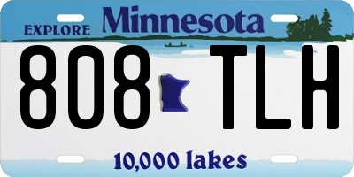 MN license plate 808TLH
