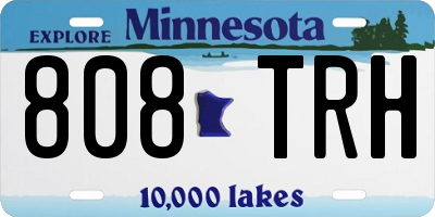 MN license plate 808TRH