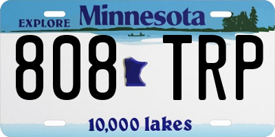 MN license plate 808TRP