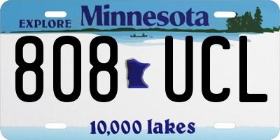 MN license plate 808UCL