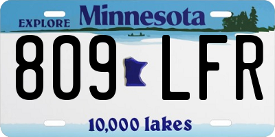 MN license plate 809LFR