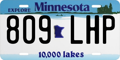 MN license plate 809LHP