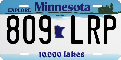 MN license plate 809LRP