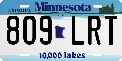 MN license plate 809LRT
