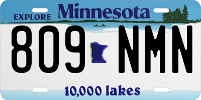 MN license plate 809NMN