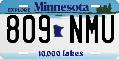 MN license plate 809NMU
