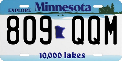 MN license plate 809QQM