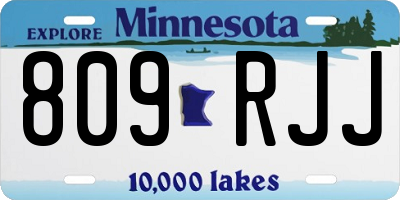 MN license plate 809RJJ