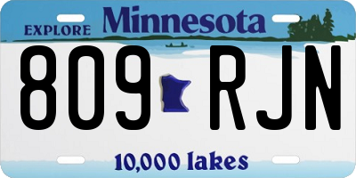 MN license plate 809RJN