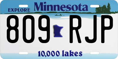 MN license plate 809RJP